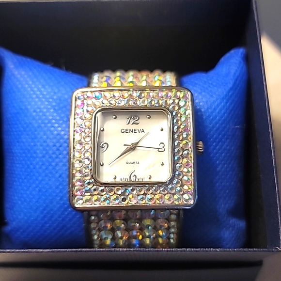 Geneva Rhinestone Watch - Picture 2 of 6